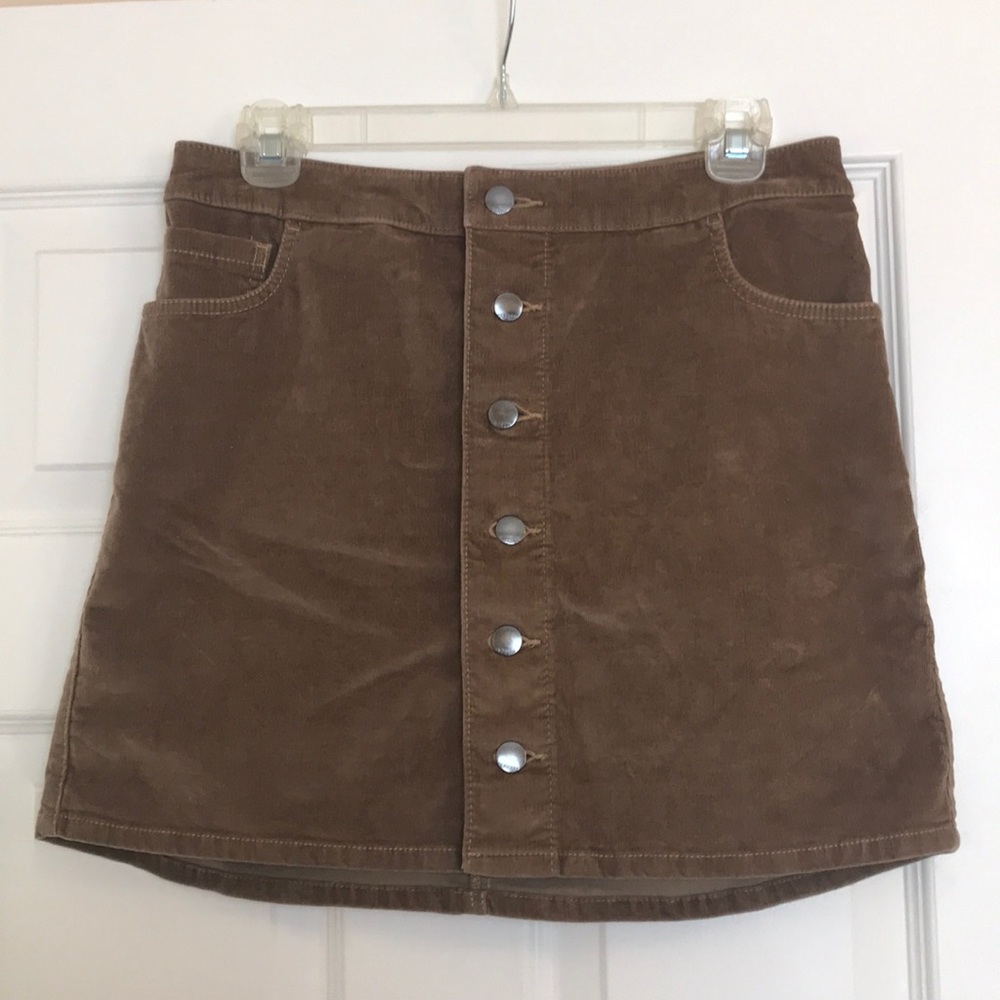 EXPRESS mini button up skirt